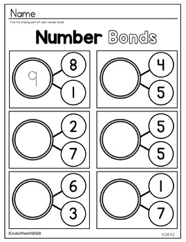 Addition and Subtraction Practice for Kindergarten by KinderFest