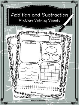 problem solving model addition and subtraction lesson 1 12