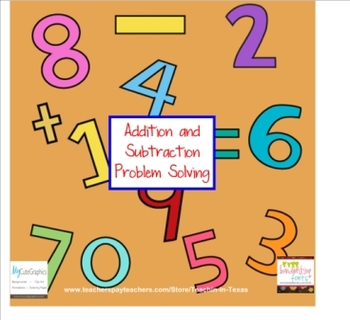 Preview of Addition and Subtraction Problem Solving the SMART way