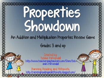 Preview of Addition and Multiplication Properties Showdown