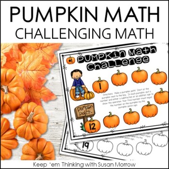 Preview of Addition and Subtraction Pumpkin Path Math Challenge FREE!