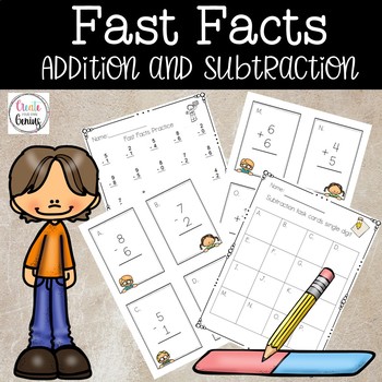 Preview of Addition and Subtraction Single digit Practice