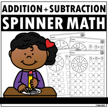 Preview of Addition and Subtraction Spinner Math