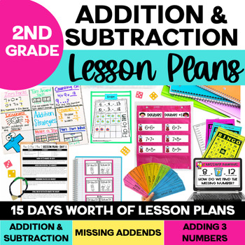 Preview of Addition and Subtraction Strategies within 20 - Includes Lesson Plans and Games