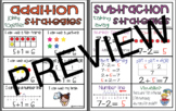 Addition and Subtraction Strategies Anchor Chart