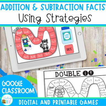 Preview of Addition and Subtraction Fluency within 20 Digital & Printable Games
