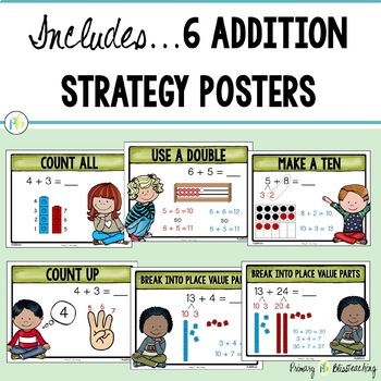 Number Talk Strategy Posters (Addition & Subtraction) by Primary Bliss ...