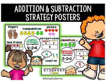 Preview of Addition and Subtraction Strategy Posters