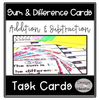 Preview of Addition and Subtraction Task Cards | Gifted and Talented | Enrichment