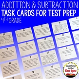 Addition and Subtraction Task Cards - Word Problems for Ad