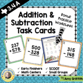 3-Digit Addition and Subtraction Task Cards TEKs 3.4A