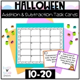 Halloween Addition and Subtraction Task Cards