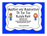 Addition and Subtraction Tic Tac Toe Bundle Pack