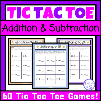 Tic Tac Toe 3 digit addition with regrouping Set 3 by Ann Fausnight