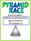 Addition and Subtraction Triple Digit Practice for 1 Week