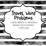 Addition and Subtraction (Under 1,000) Travel Word Problem