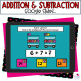 Addition and Subtraction - Valentine's Day Math - Google Slides™