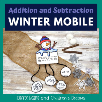 Preview of Addition and Subtraction Winter Craft