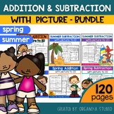 Addition and Subtraction With Picture to 20 | theme spring