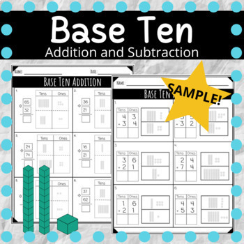 Preview of Addition and Subtraction With Visuals (SAMPLE)