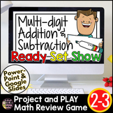 Addition and Subtraction With and Without Regrouping Game 