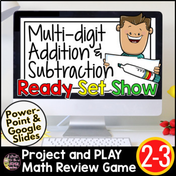 Preview of Multi Digit Addition and Subtraction Game | With Regrouping Without Regrouping