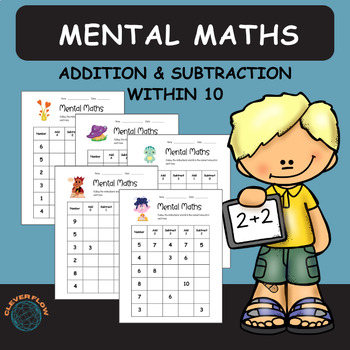 Preview of Addition and Subtraction Within 10 /Mental Maths/Worksheet