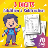 3 Digit Addition and Subtraction Worksheets Within 1000 No