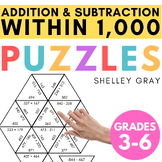Addition and Subtraction Within 1,000 Math Puzzles for  Ex