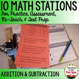 Addition and Subtraction Within 1000 Math Stations