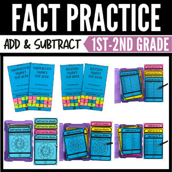 Preview of Addition and Subtraction Within 20 Math Fact Bundle