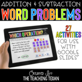 Addition and Subtraction Word Problem Activities for Googl