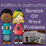 Addition and Subtraction Word Problem Game - Scratch Off Cards