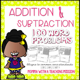 Word Problems Addition and Subtraction NO PREP Printables