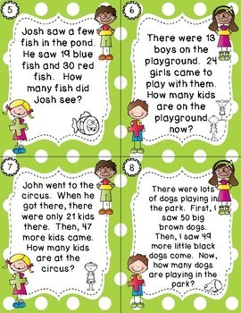 2nd Grade Word Problems Task Cards - Addition & Subtraction | TpT