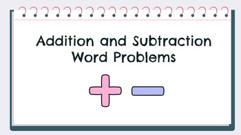Preview of Addition and Subtraction Word Problems