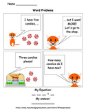 Addition and Subtraction Word Problems Comics