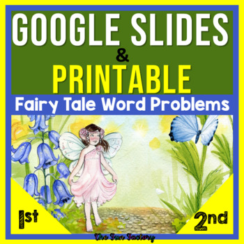 Preview of Addition and Subtraction Word Problems Digital  Google™ Slides AND Printable