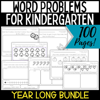 Preview of Addition and Subtraction Word Problems within 10 (BUNDLE)