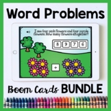 Addition and Subtraction Word Problems Boom Cards Bundle