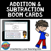 Addition and Subtraction Word Problems Boom Cards Digital 