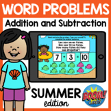 Addition and Subtraction Word Problems Boom Cards Distance