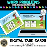 Addition and Subtraction Word Problems Digital Boom Task Cards