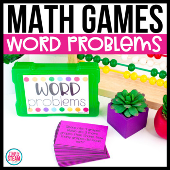 Preview of Addition and Subtraction Word Problems First Grade Math Games