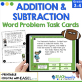Addition and Subtraction Word Problems Football Theme Task