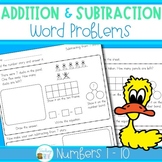 Word Problems for numbers 1 to 10
