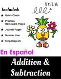 Addition and Subtraction Word Problems - Spanish