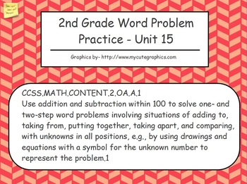 Preview of Addition and Subtraction Word Problems Up to 100 - 2nd Grade