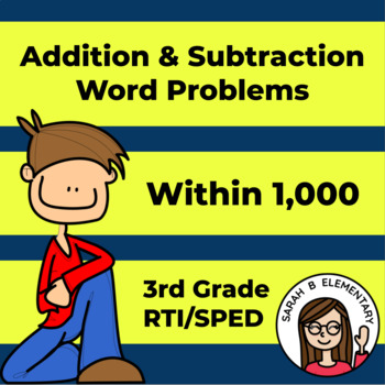 Preview of Addition and Subtraction Word Problems Within 1,000