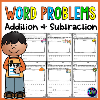 Preview of Addition and Subtraction Word Problems Within 10 Worksheets